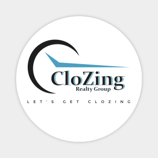 CloZing Realty Group Black and Blue Magnet